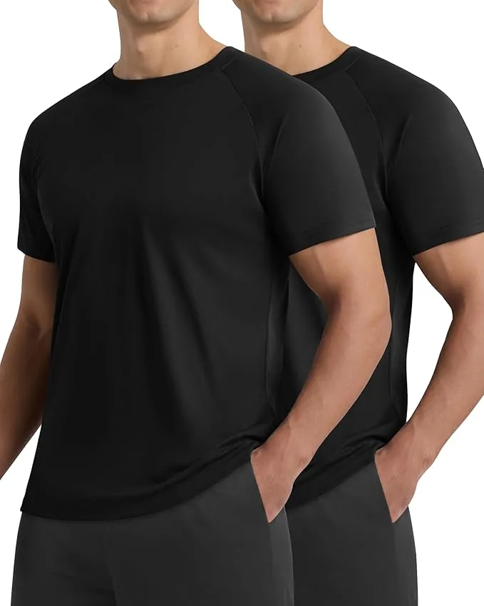 2 Pack Workout Shirts for Men - Shirts for Gym