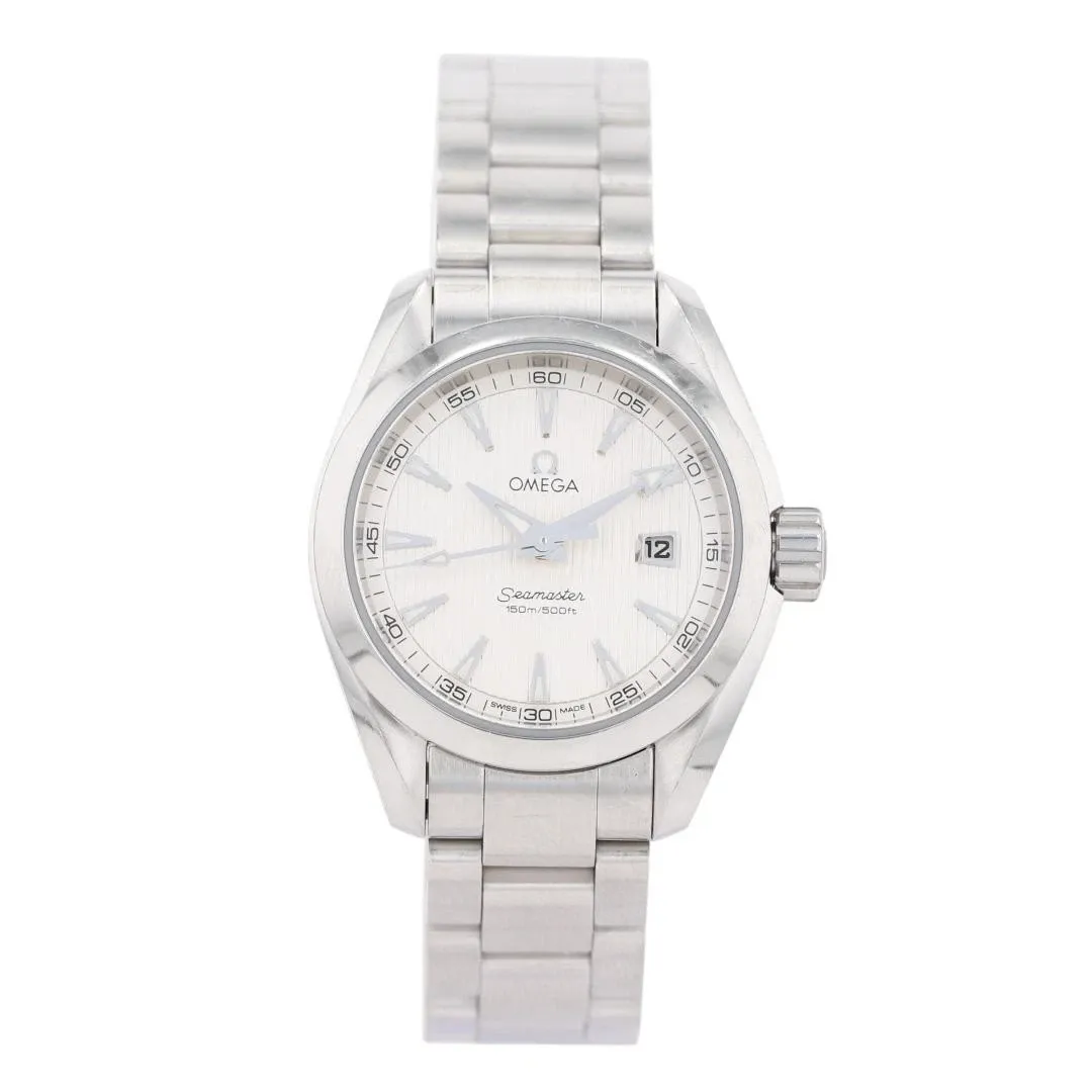 Omega Seamaster Aqua Terra Quartz Watch with White Dial